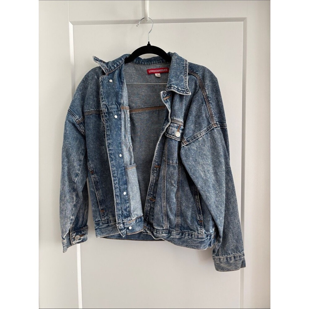 UNIONBAY Light Blue Denim Bomber Jacket